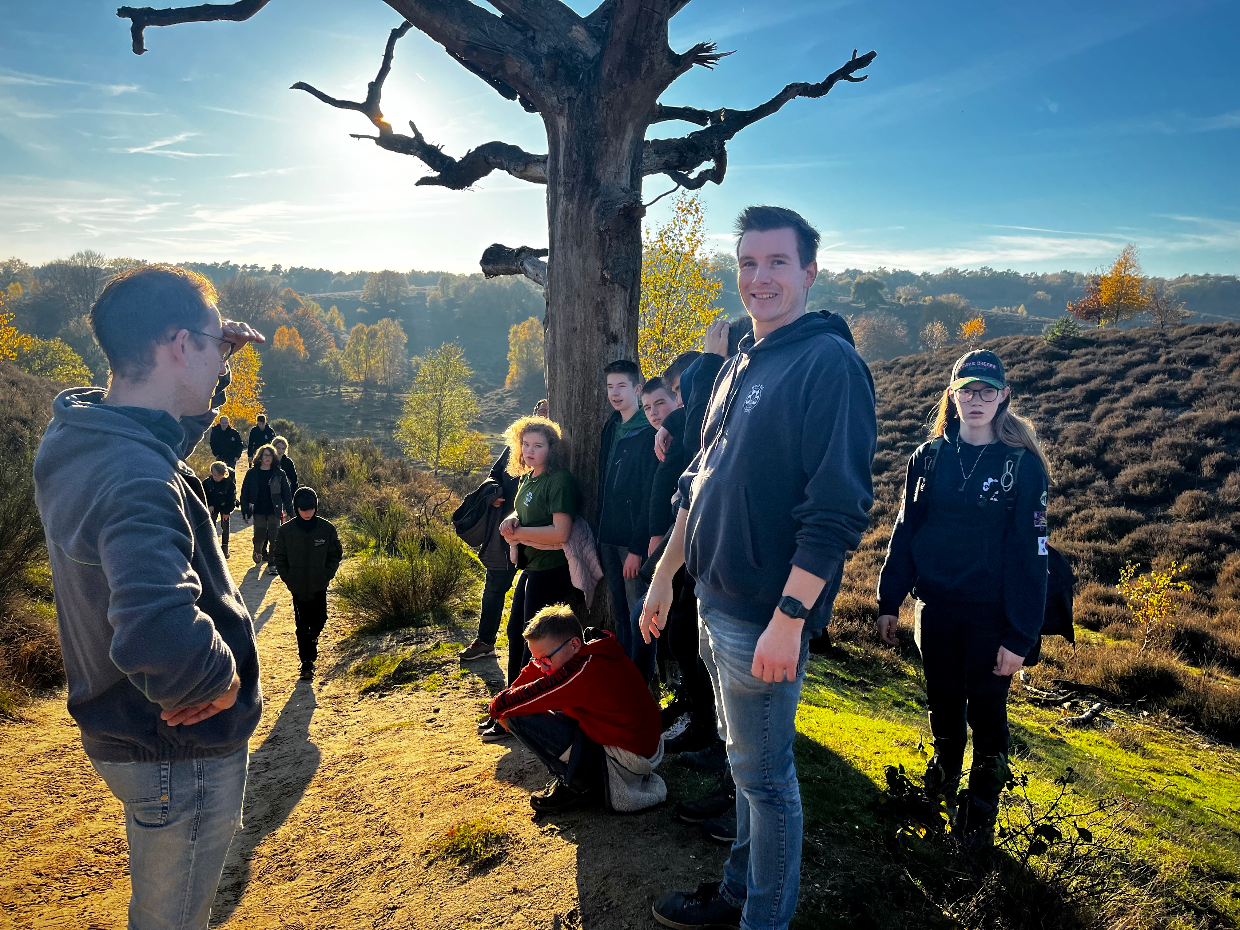 Scouts op de Posbank